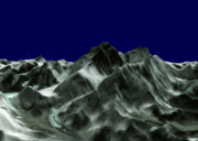 3D-анимация Джомолунгмы и окружающего ландшафта