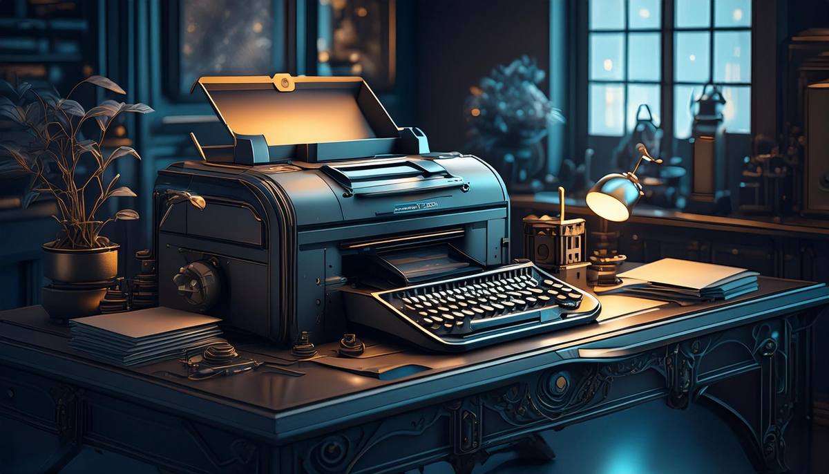 Представьте себе: тихий город, утопающий в зелени, где жизнь течет размеренно и спокойно. В этом городе живет Серафим - человек, предпочитающий тишину и книги шумным вечеринкам. Однажды, во время прогулки по старым улицам, он обнаруживает магазин антиквариата, где среди пыльных вещей скрывается загадочный принтер. 

Серафим, очарованный таинственным устройством, решает его приобрести. Он берет принтер домой и с энтузиазмом приступает к его восстановлению. Но чем глубже он погружается в ремонт, тем больше чувствует, что принтер хранит в себе нечто большее, чем просто технические детали. 

Его мир постепенно меняется, а привычный уклад жизни нарушается. В тишине дома раздаются странные звуки, а принтер начинает вести себя... необычно. Серафим оказывается втянут в череду событий, где реальность переплетается с фантастикой, а мир, который он знал, рушится на глазах. 
Что же скрывается за таинственным принтером?

