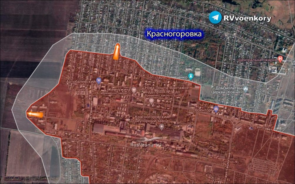    Карта спецоперации. Версия наших военкоров.