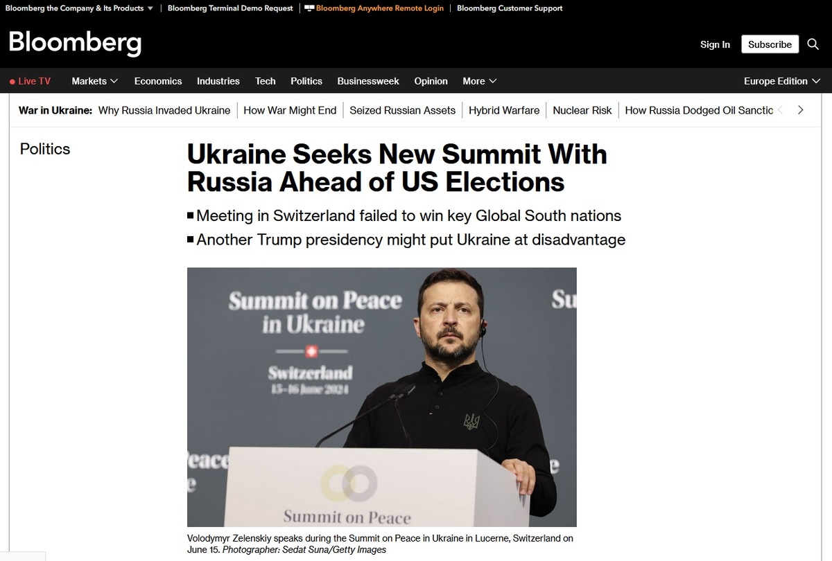    Фото: скриншот статьи Bloomberg
