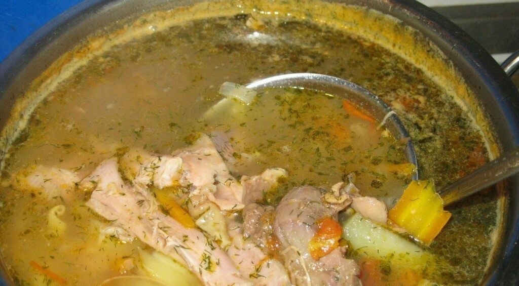 Суп из петуха