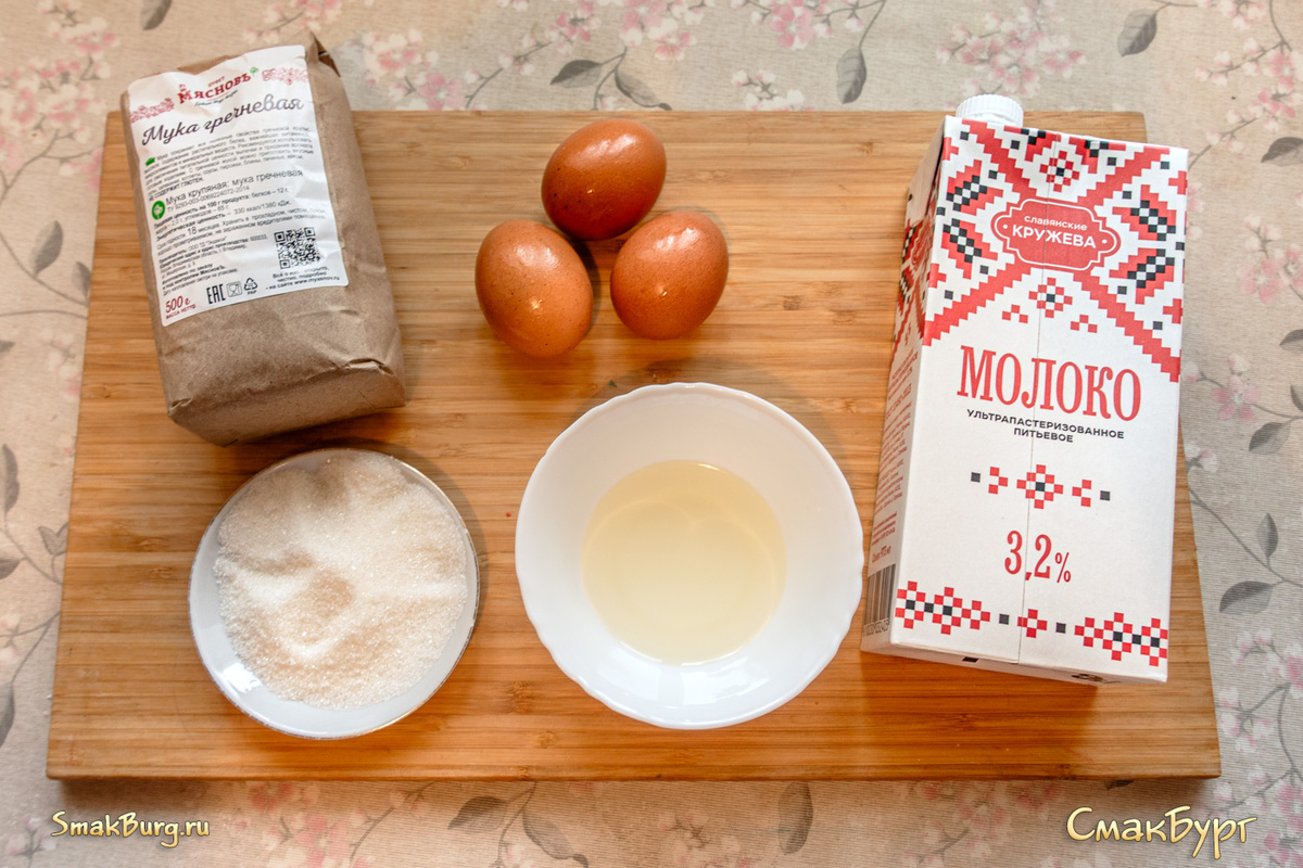 Простые и ароматные ингредиенты для создания гречневых оладушек