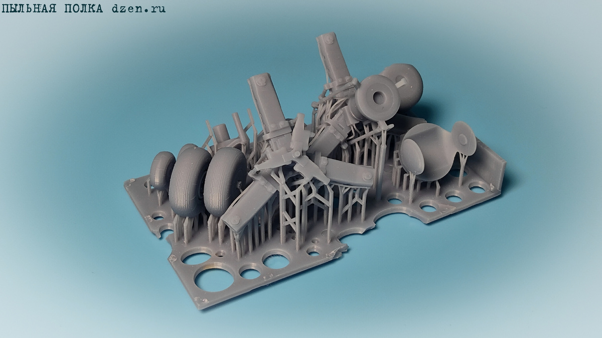 Оптико-электронная система ГОЭС-451, набор колёс без нагрузки и автомат перекоса Ка-52 1/48.