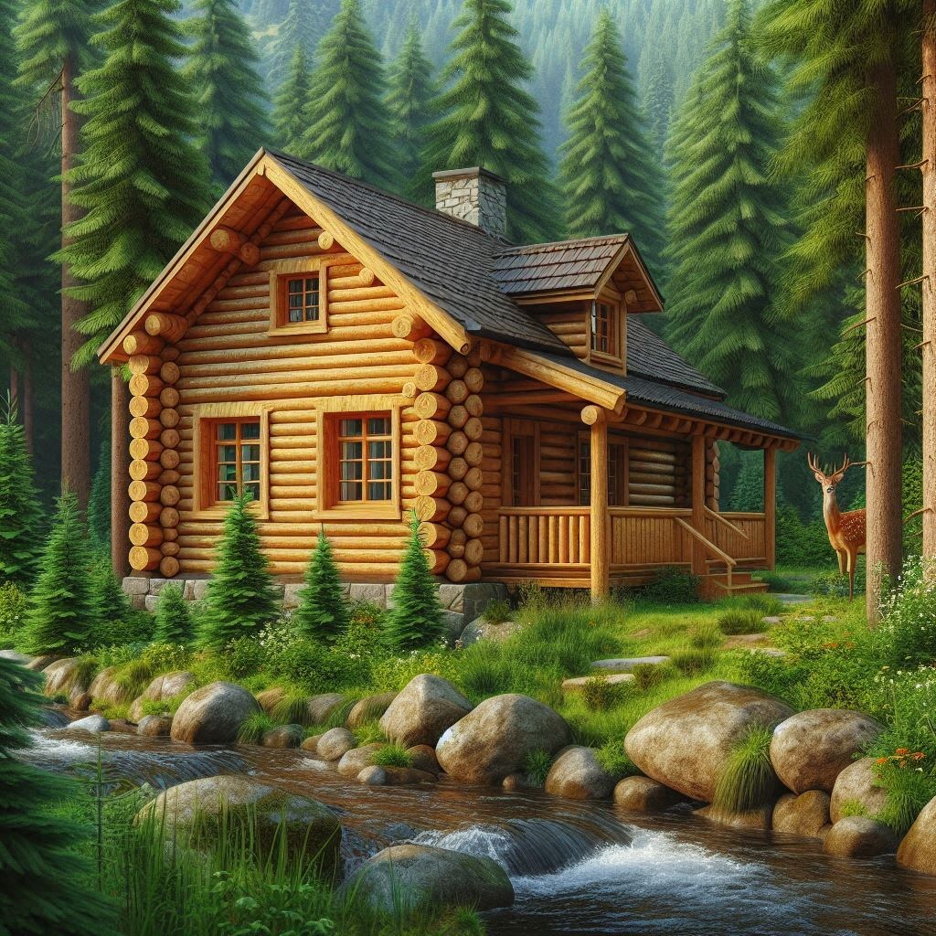 Дом из круглика 