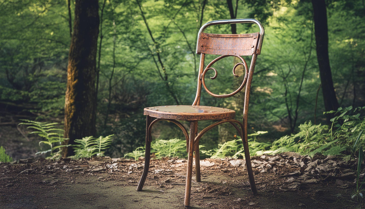 Охотник Роман, закаленный в лесных  пустошах,  встречает  в  глубине  леса  загадочный  железный  стул.  С каждым посещением, стул  становится  все  более  опасным,  втягивая  Романа  в  тайны  и  ужасы  леса.  Что  скрывает  эта  древняя  реликвия?  И  какая  темная  сила  ждет  его  в  глубине  лесных  деревьев?