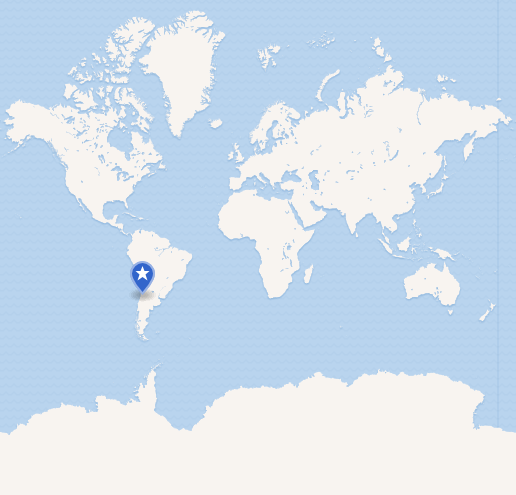 Анды на карте мира 