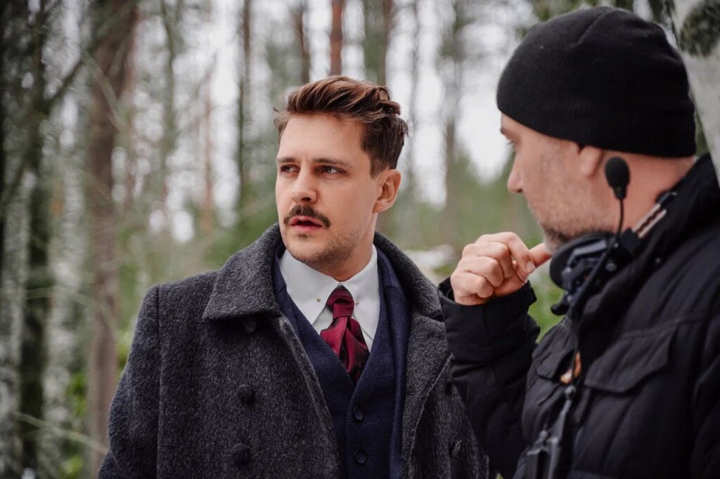 Милош Бикович на съемках.