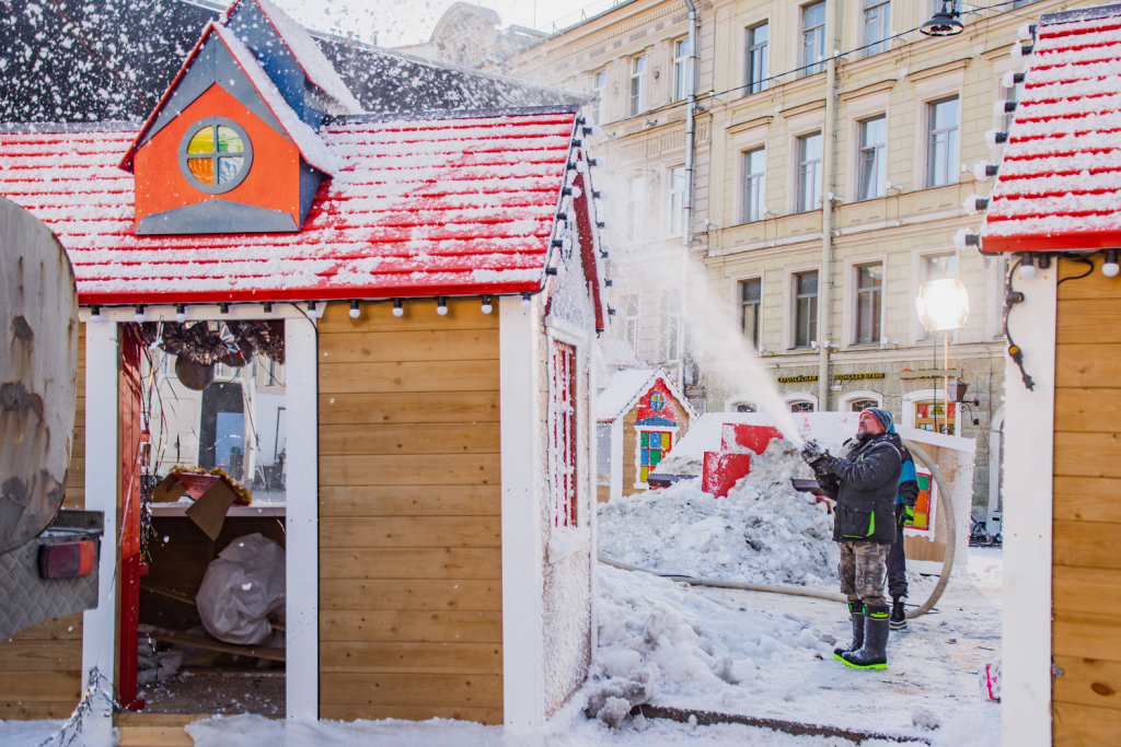 Фото: Ирина Иванова. На съемочной площадке фильма "Письмо Деду Морозу"