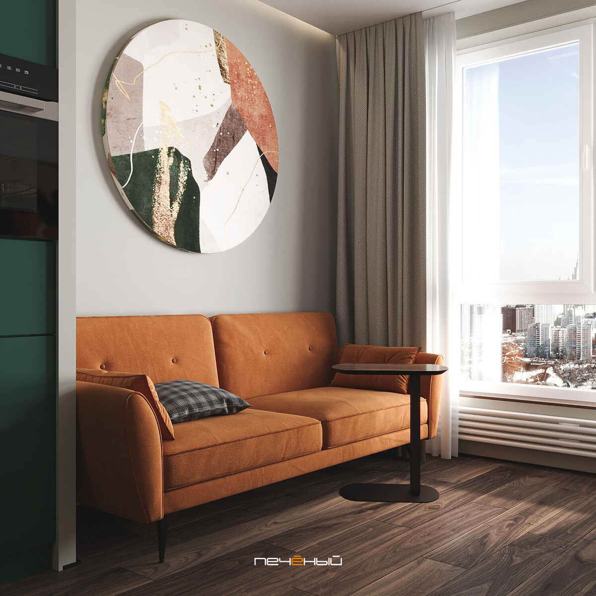 Дизайн кухни-гостиной