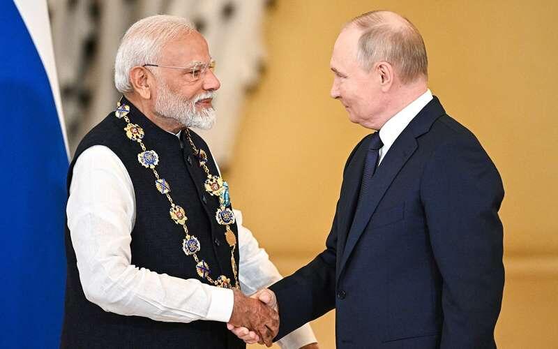    Владимир Путин и премьер-министр Индии Нарендра Моди