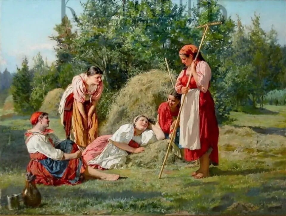 Голынский В.А., Отдых на сенокосе