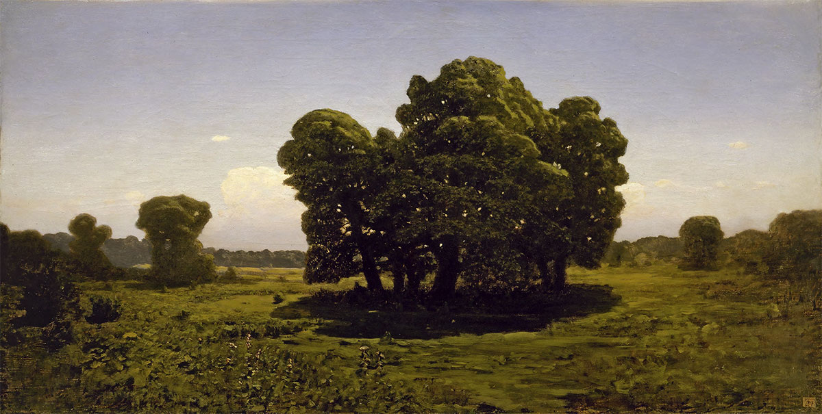 Куинджи А.И.: Дубы. 1900–1905. Холст, масло. 83 × 164. ГРМ