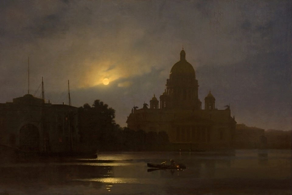 Куинджи А.И. Исаакиевский собор при луне, 1869