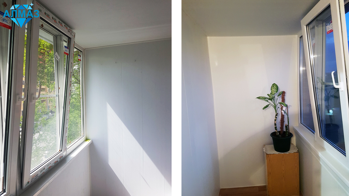 Реальное фото наших работ. Остекление окон в Ростове на Дону. Подрядчик - ООО Алмаз