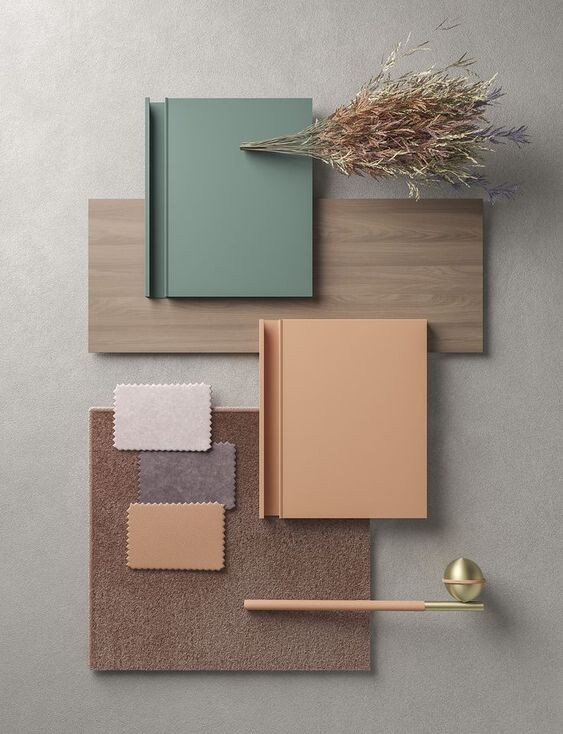 Сочетание цветов и фактур (Pinterest)