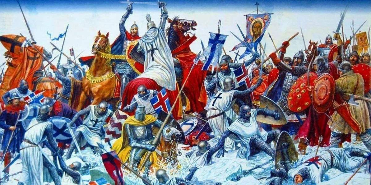 Ледовое побоище или Битва на Чудском озере – победа Александра Невского и позор Ливонского рыцарства