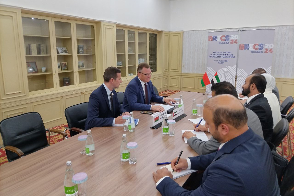    Главы спасательных ведомств Беларуси и ОАЭ обсудили в Казани перспективные направления сотрудничества