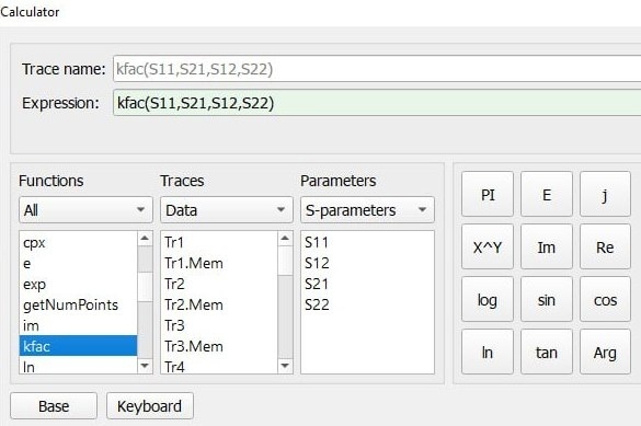 Рис.1 Расчет К-фактора в рабочем ПО ВАЦ компании ПЛАНАР