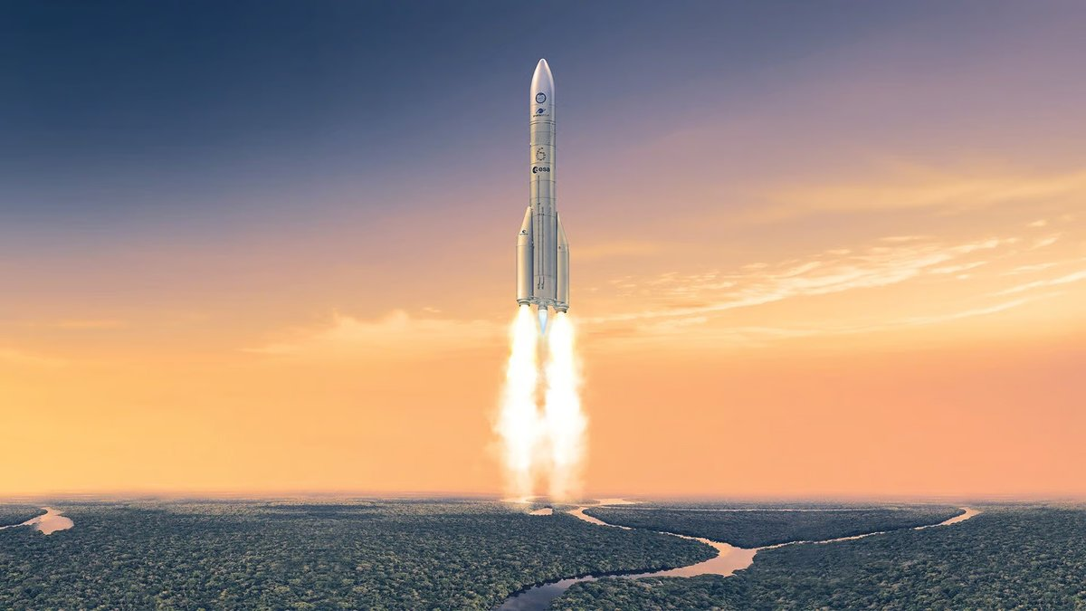 Художественное представление взлета ракеты Ariane 6. Источник: ESA