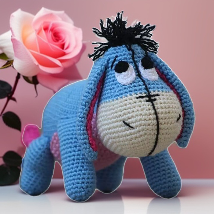 Ослик ИА - перевод МК amigurumi_sisters_handmade