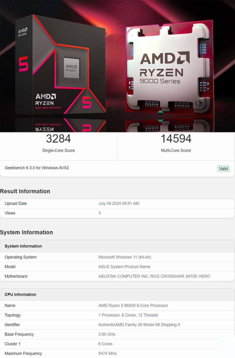 9600x ryzen 7700