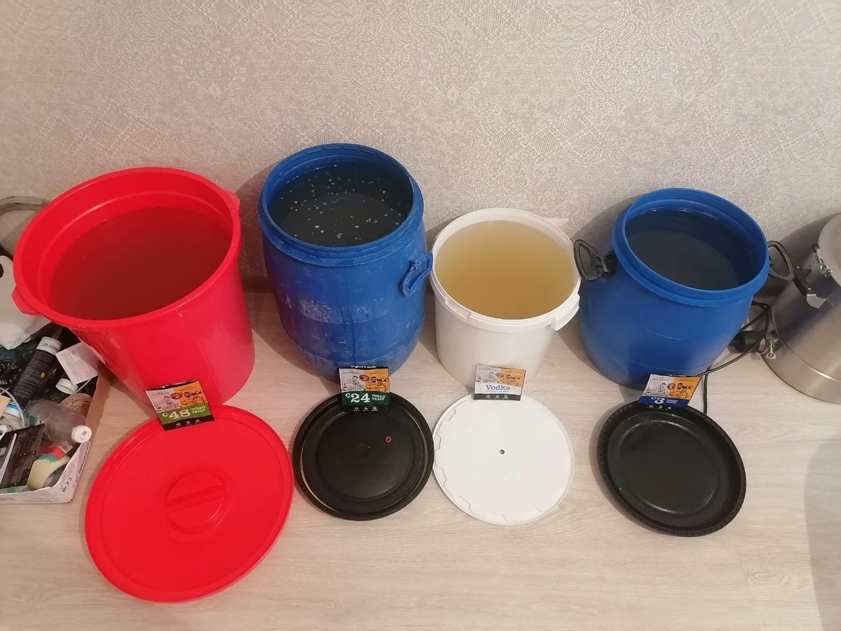 Полностью осветлённая брага.