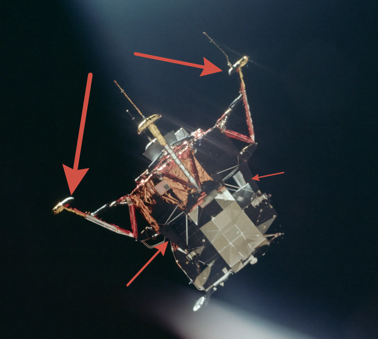 Последняя фотка «лм на орбите».