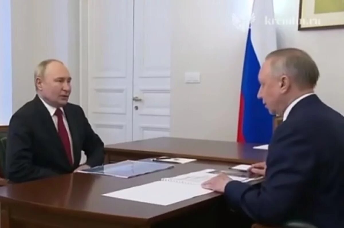    Путин встретился с губернатором Санкт-Петербурга Бегловым