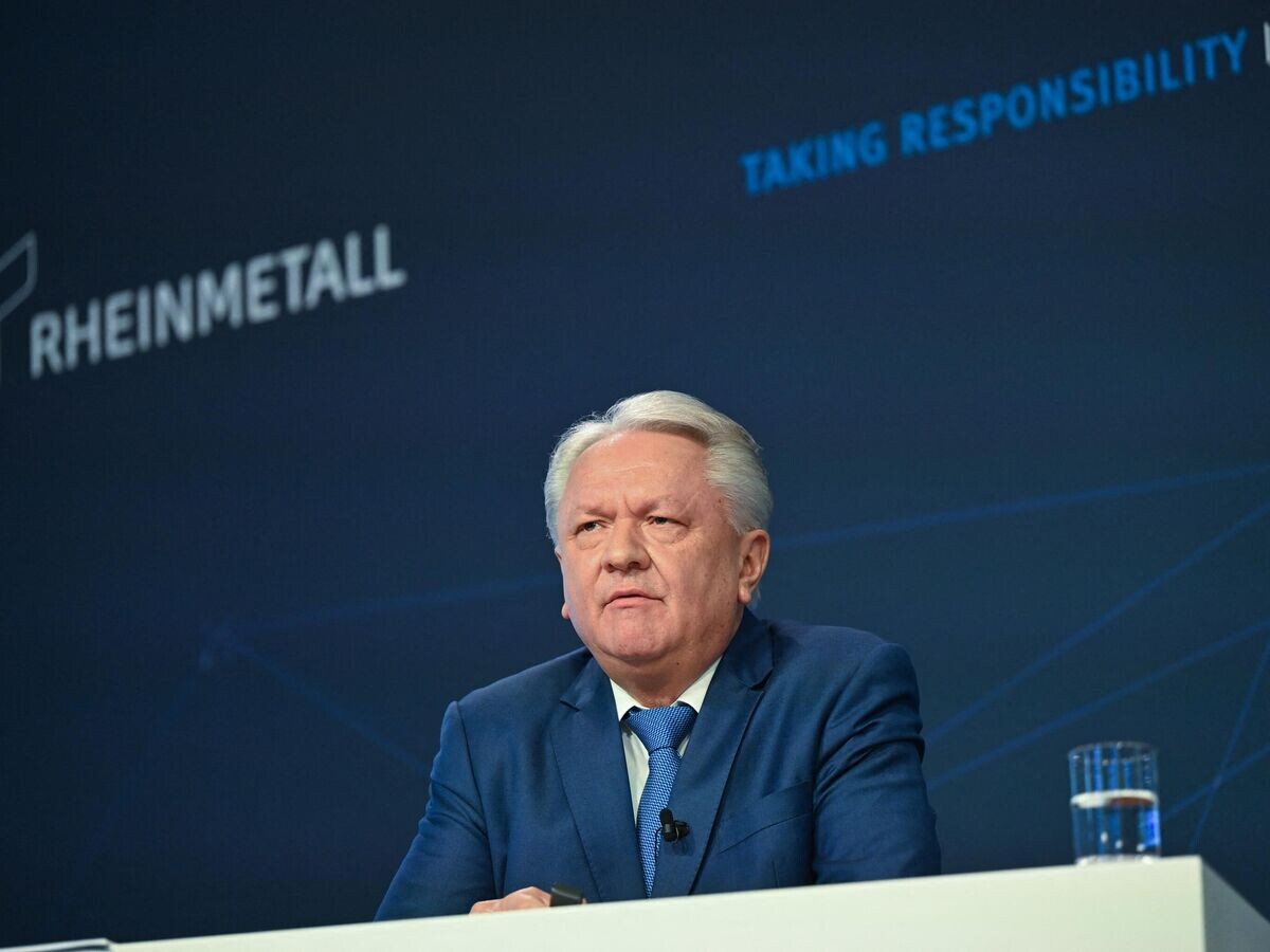    Генеральный директор немецкого оборонного концерна Rheinmetall Армин Паппергер© AFP 2024 / INA FASSBENDER