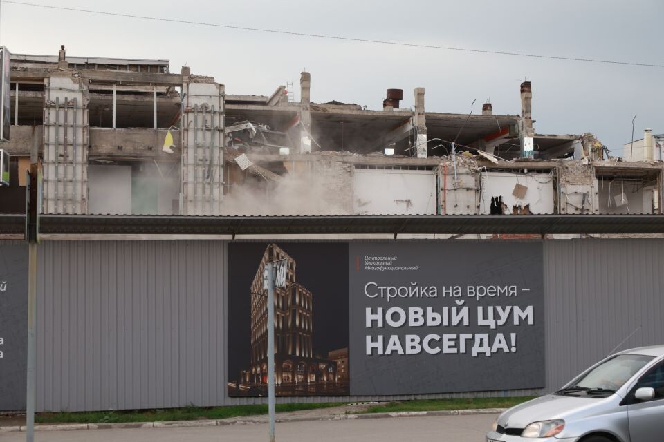    Стройплощадка со стороны проспекта Ленина. Источник: Олег Укладов