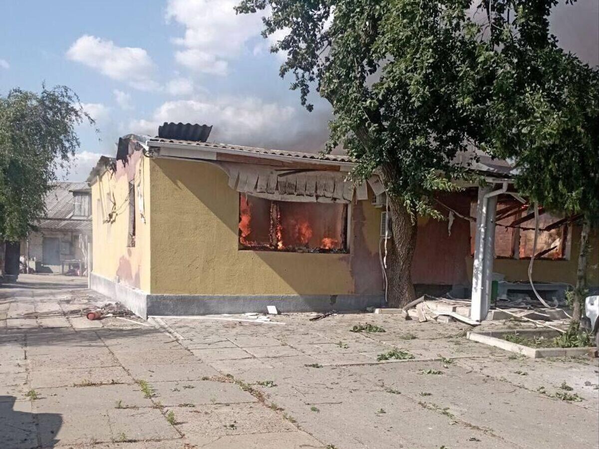    Последствия обстрела со стороны ВСУ в Алешках Херсонской области© Фото : пресс-служба губернатора Херсонской области