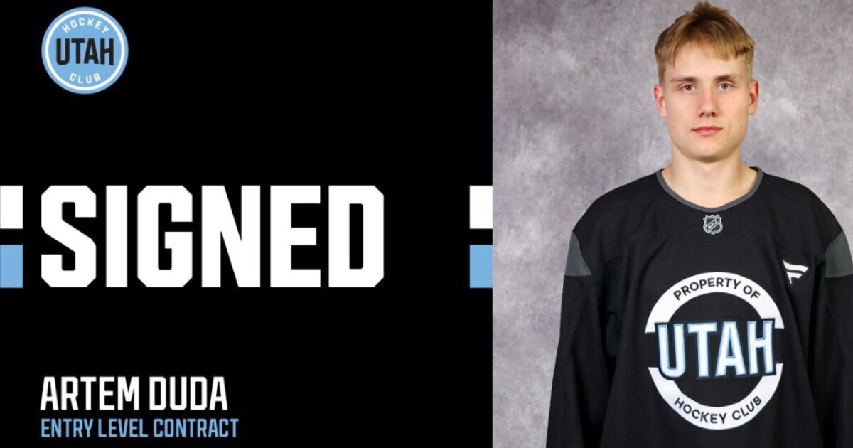 20-летний хоккеист заключил трехлетний контракт новичка с «Ютой».