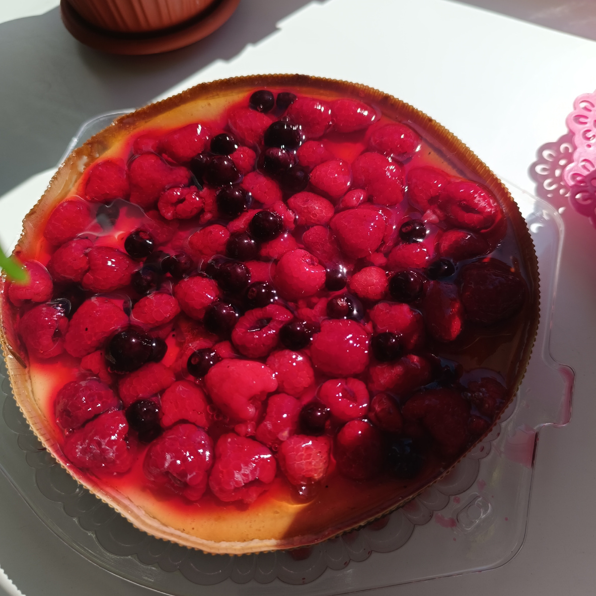 Малиновый чизкейк