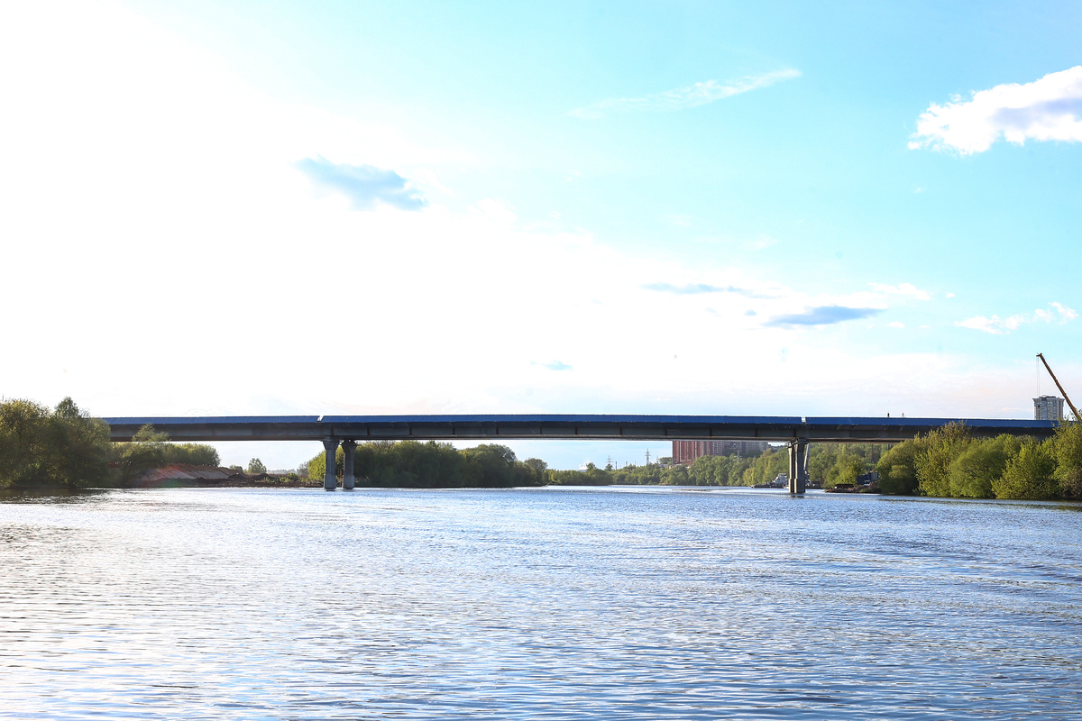 Новый мост через Москву-реку.