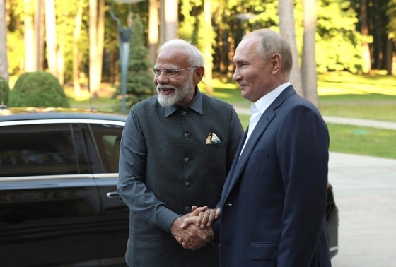    Владимир Путин и Нарендра Моди