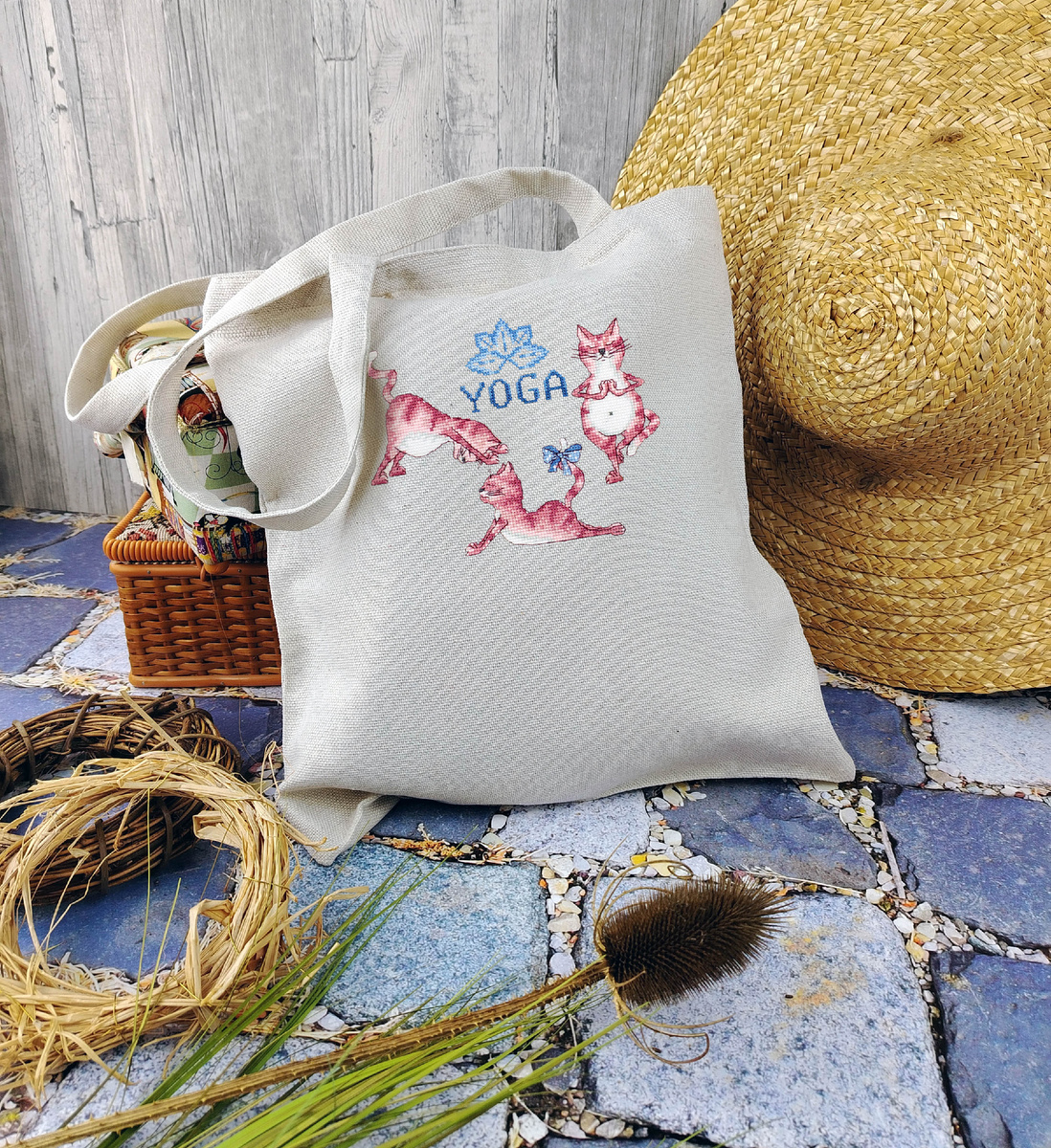 24.001.03 Набор для вышивания сумки "Йога"  