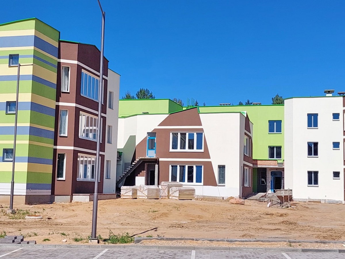    В Боровлянах близится к завершению строительство детского сада