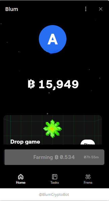 Фармит 8 часов, затем нужно будет забрать награду и опять прожать фарм