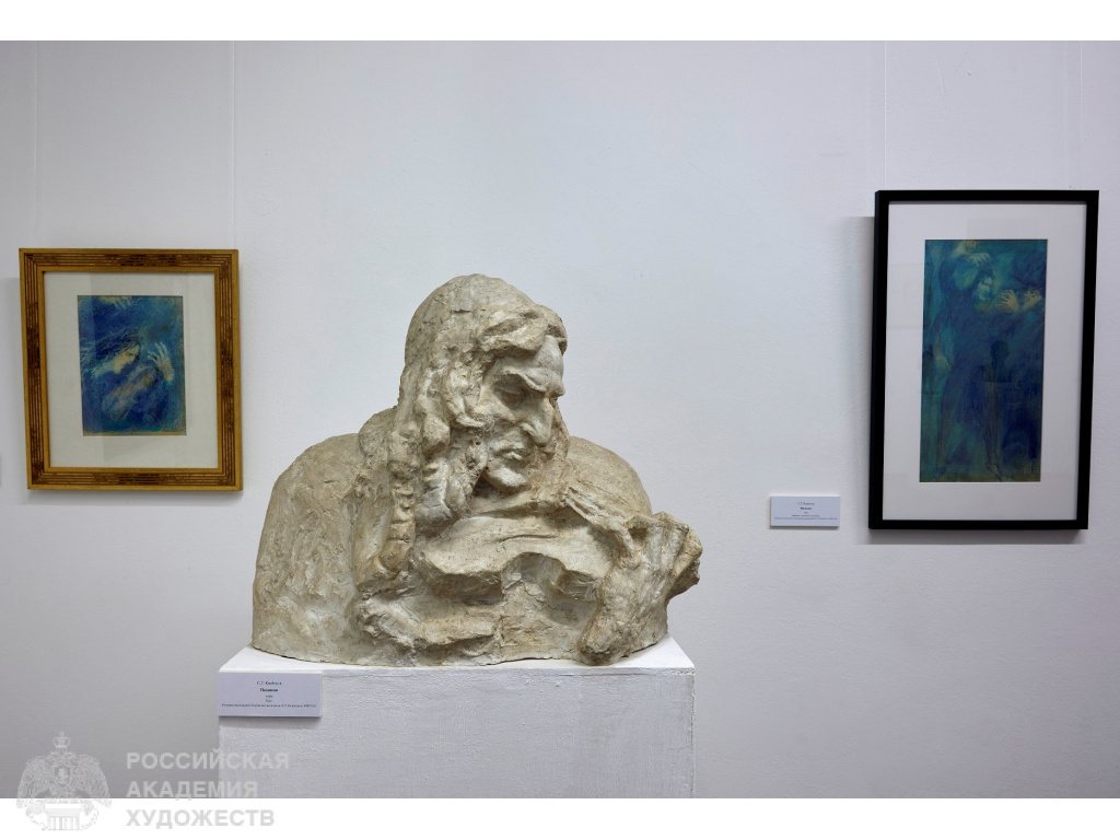 Фрагмент экспозиции  «Вселенная Конёнкова» в МВК РАХ (Москва, Пречистенка, 19). Фото: Виктор Берёзкин, пресс-служба РАХ.2024.