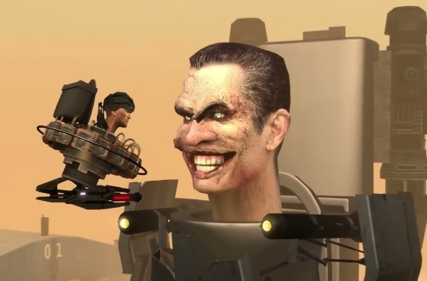 Кадр из YouTube-сериала Skibidi Toilet
Фото: DaFuq?!Boom! / YouTube