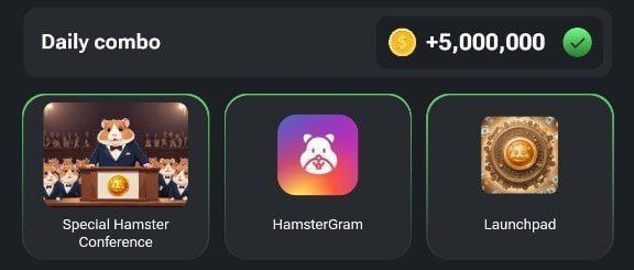 • Launchpad - Web3 • Special Hamster Conference - Specials
• HamsterGram