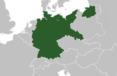 Карта Третьего Рейха до 1938