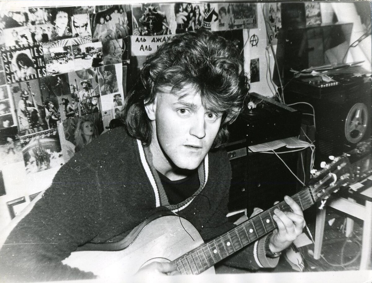 1987 год. Олег Судаков "МАНАГЕР", гр.РОДИНА. Фото из архива Олега