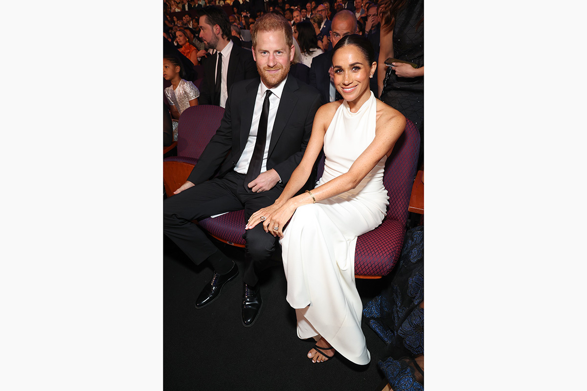 Kevin Mazur / Getty Images for W+P📷Принц Гарри и Меган Маркл на церемонии награждения ESPY Awards 2024. 11 июля 2024 года