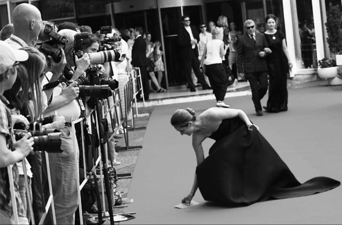 Актриса на ковровой дорожке ММКФ