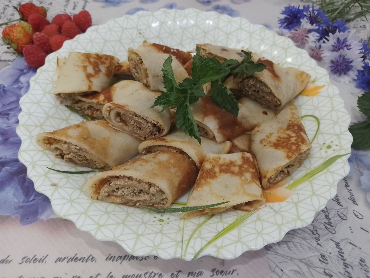 Блинчики с халвой