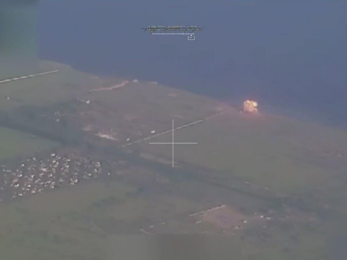    Удар "Искандера" по позиции батареи украинского ЗРК Patriot в Одесской области© Министерство обороны РФ