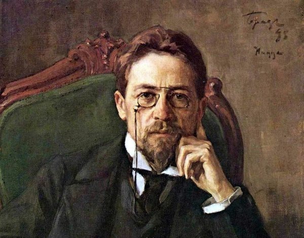 Фрагмент портрета А.П. Чехова работы И.Э.Браза (1898)