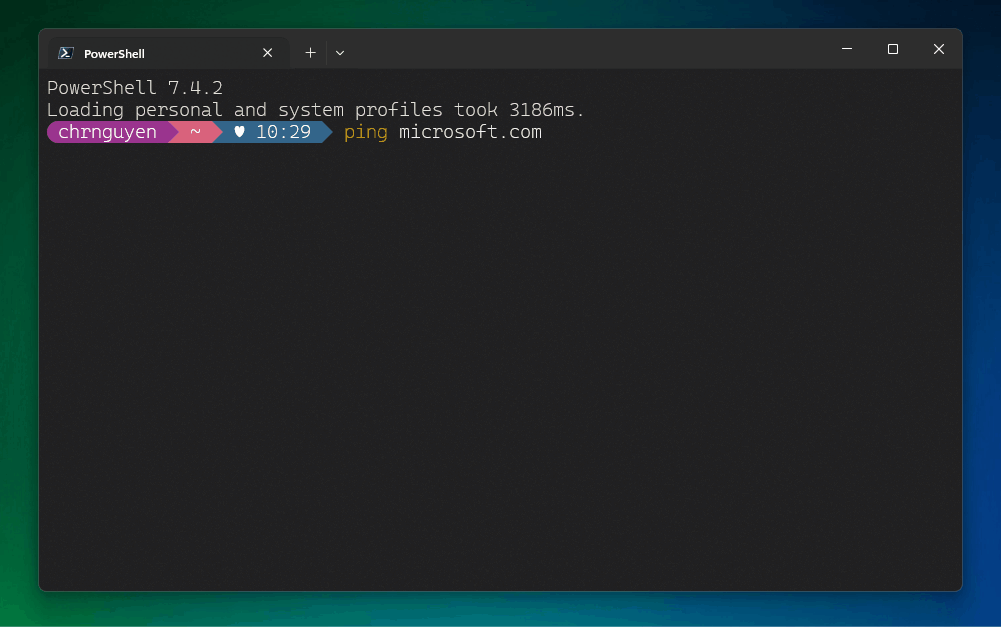 Изображение: Microsoft. Восстановление буфера в приложении "Терминал".