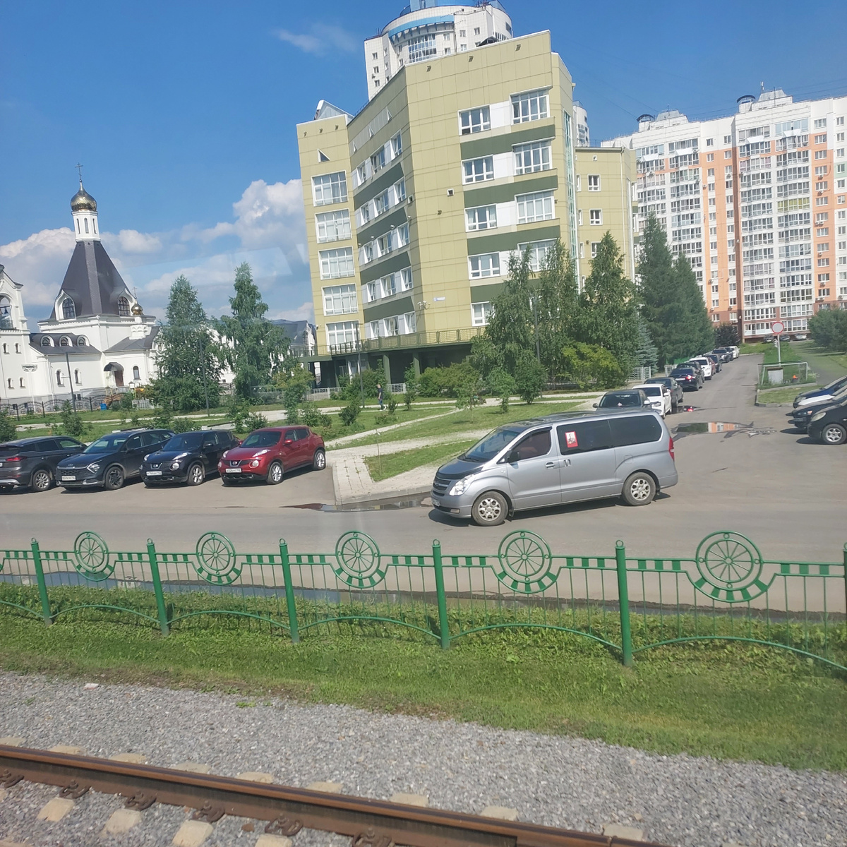 Папа ехал рядом